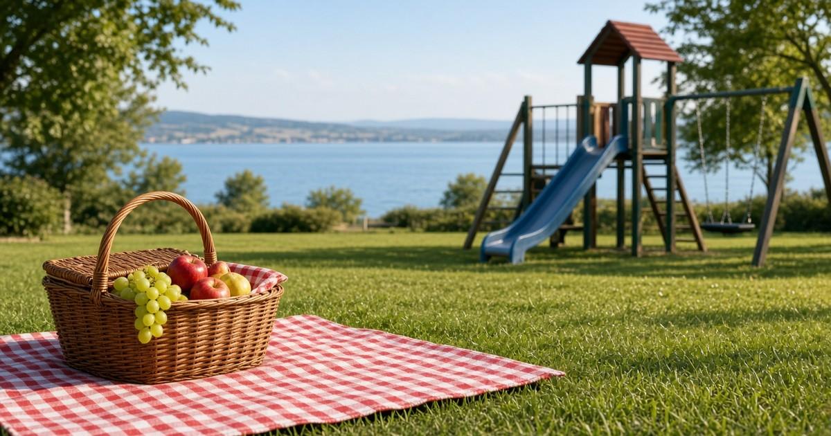 Picknick am Spielplatz in Konstanz