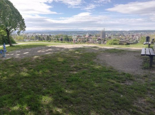Spielplatz Bismarckturm - Aussicht auf Konstanz