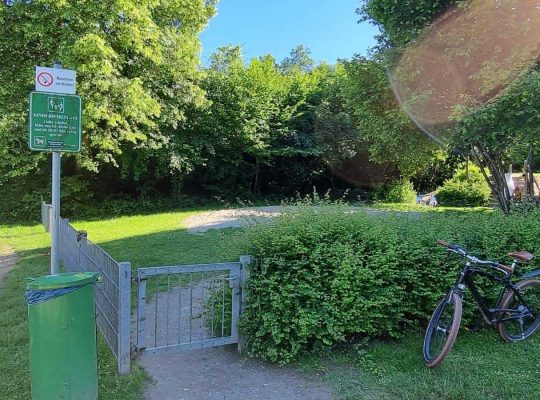 Spielplatz Hörlepark - eingezäunt