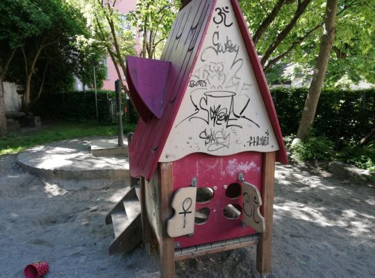 Spielplatz Katzgasse - Graffitti